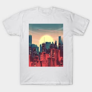 Dusky City Skyline T-Shirt